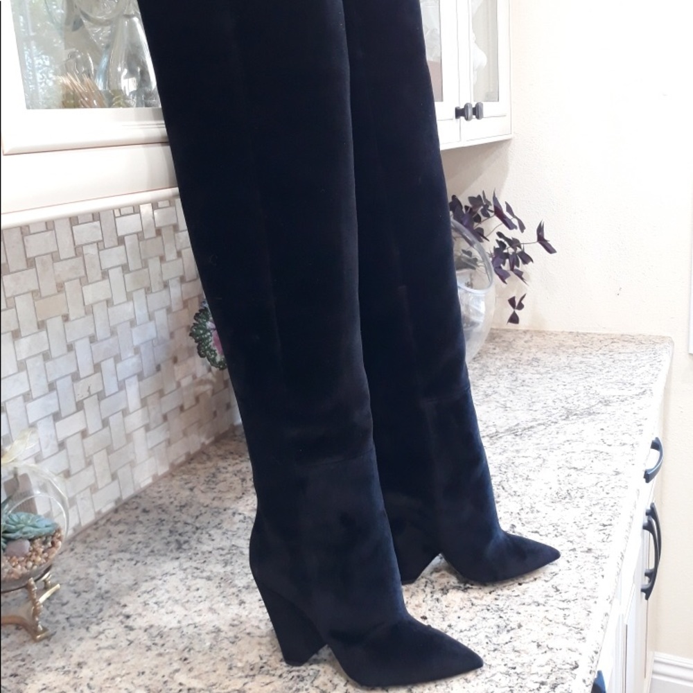 Saint Laurent niki over the knee boots